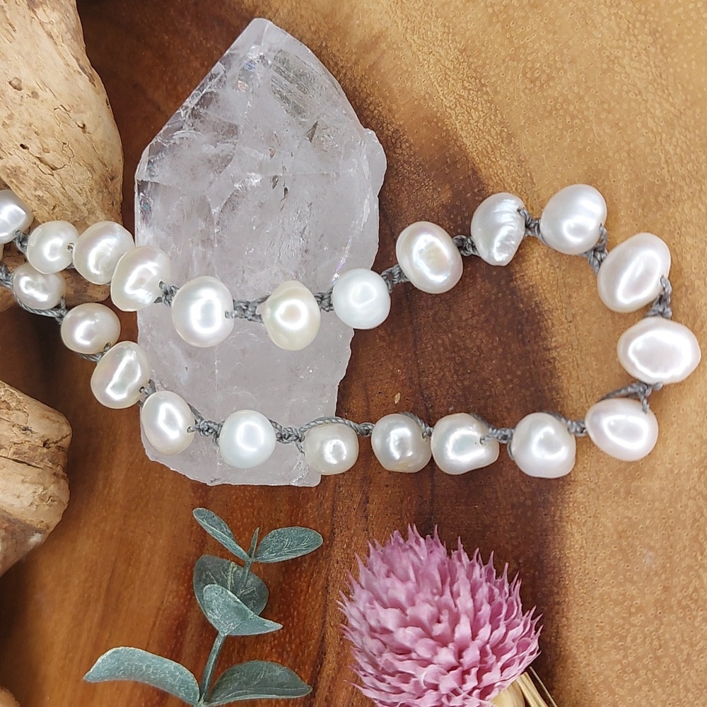 Freshwater Pearl Necklace by Rust Belt Raised